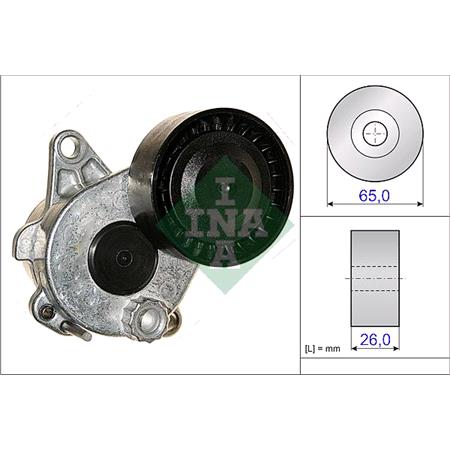 INA V Ribbed Belt Tensioner Pulley   534033610