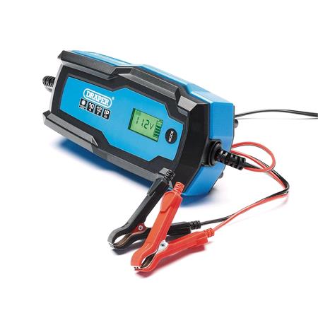 Draper 53491 6V/12V Smart Charger And Battery Maintainer (10A)