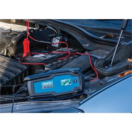 Draper 53491 6V/12V Smart Charger And Battery Maintainer (10A)