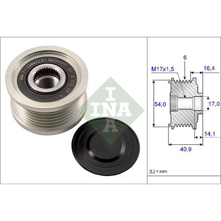 INA Alternator Freewheel Clutch   535011210