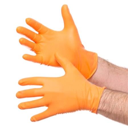 Gripster Skins Orange Fishscale Grip Glove. Large.