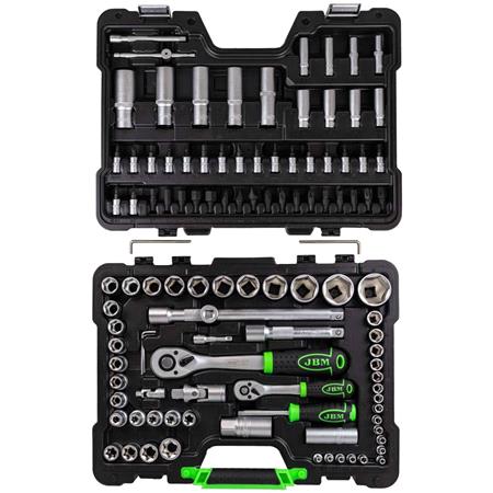 JBM 108 Piece Tool Case with Hexagonal Sockets