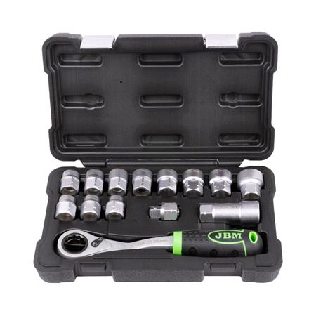 JBM 14pc Go Through Tool Kit  Zinc Finish 
