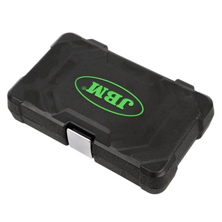JBM 56 Pieces Tool Case With 1/4 12 Edge Sockets   Zinc Finish 