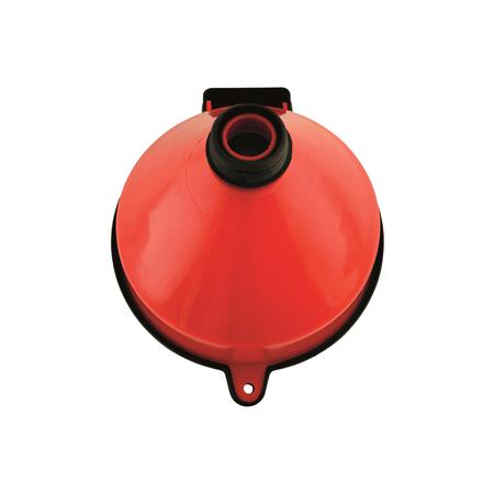LASER 5424 Oil Drum Funnel With Grill   Red   250mm