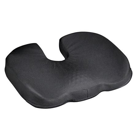 Memory Foam Contour Seat Cushion   Black