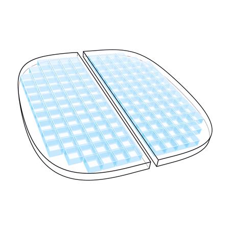 Travel, gel seat cushion