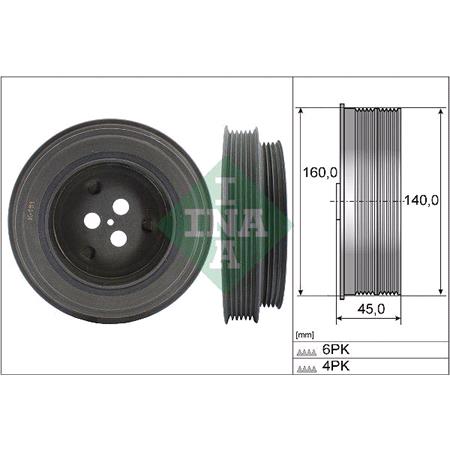 INA Crankshaft Pulley   544013110