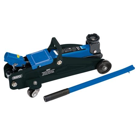 Draper 54635 Trolley Jack with Carry Case, 2 Tonne