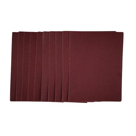 Draper 54733 1/4 Sanding Sheets, 115 x 150mm, 120 Grit (Pack of 10) 