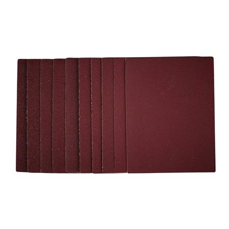 Draper 54824 1/4 Sanding Sheets, 115 x 150mm, Assorted Grit (Pack of 10)