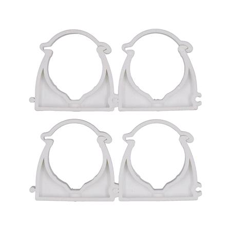 SELF LOCKING PIPE CLIPS 40MM 4PCS