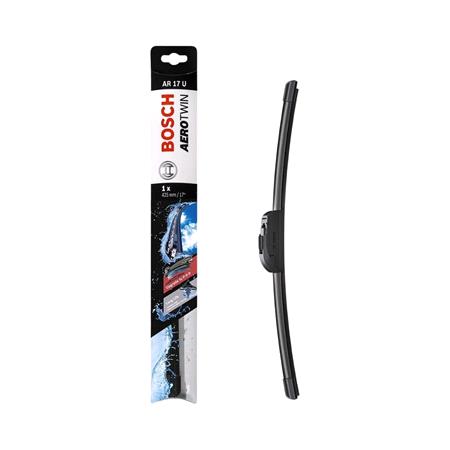 BOSCH AR17U Aerotwin Flat Wiper Blade (425mm   Hook Type Arm Connection) for Nissan X TRAIL, 2014 Onwards