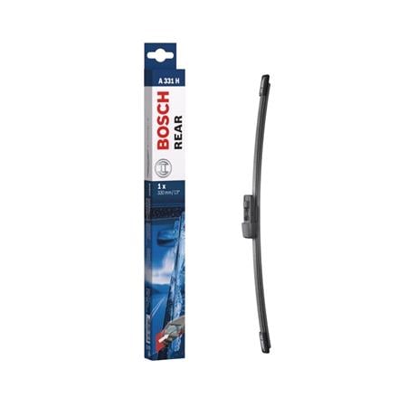 BOSCH A331H Rear Aerotwin Flat Wiper Blade (330mm   Top Lock Arm Connection) for Audi Q5, 2008 2017