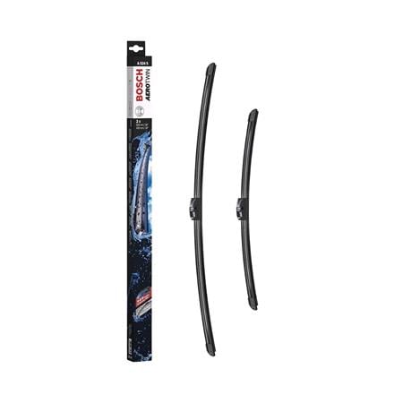 BOSCH A524S Aerotwin Flat Wiper Blade Front Set (650 / 450mm   Side Pin Arm Connection) for BMW 5 Series, 2010 2016