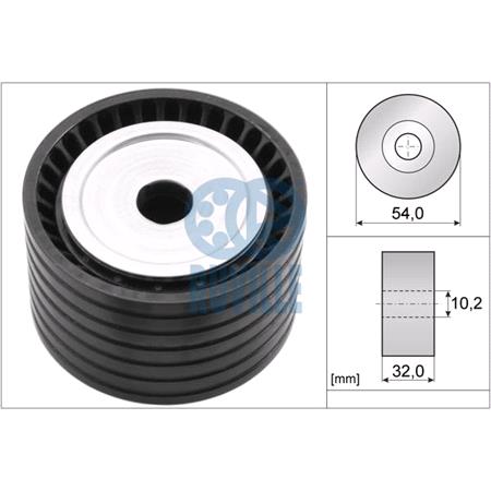 RuVILLE Timing Belt Deflection Guide Pulley