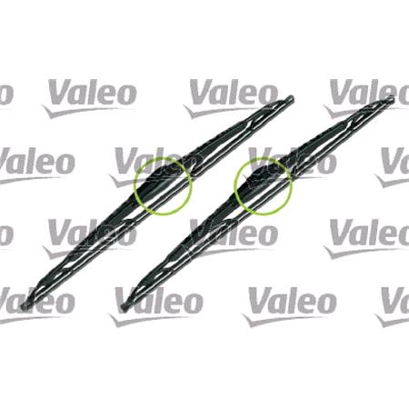 Valeo VM206 Silencio Flat Wiper Blades Front Set (650 / 550mm) for VITO Bus 1996 to 2003