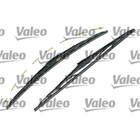 Valeo VM208 Silencio Flat Wiper Blades Front Set (550 / 550mm) for 156 1997 to 2005