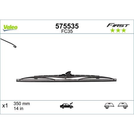 Valeo VF35 First Wiper Blade (350mm) for Mazda 626 Mk V Estate  1998 to 2002