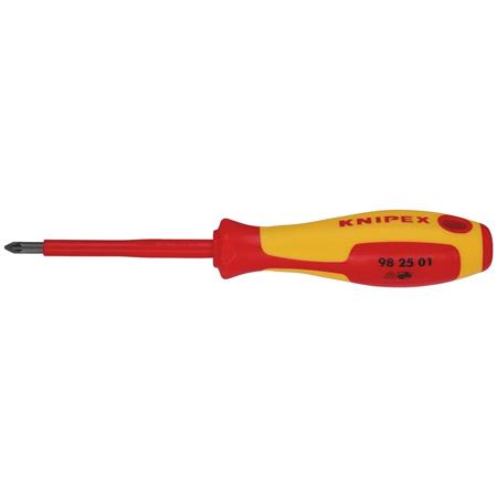 KNIPEX 57556 VDE Insulated Pozidriv Screwdriver, PZ1 x 80mm