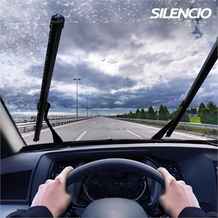 Valeo VF981 Silencio Flat Wiper Blades Front Set (650 / 430mm   Hook Type Arm Connection) for Honda HR V 2021 Onwards
