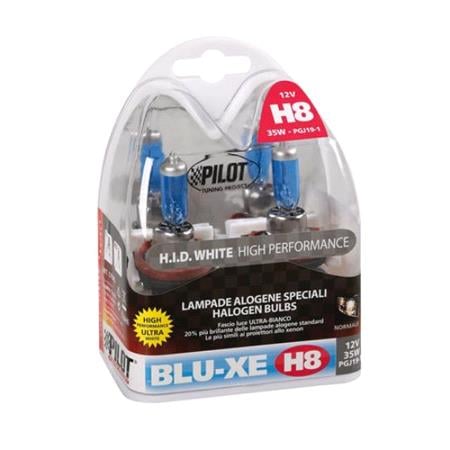 12V Blu Xe halogen lamp   H8   35W   PGJ19 1   2 pcs    Box