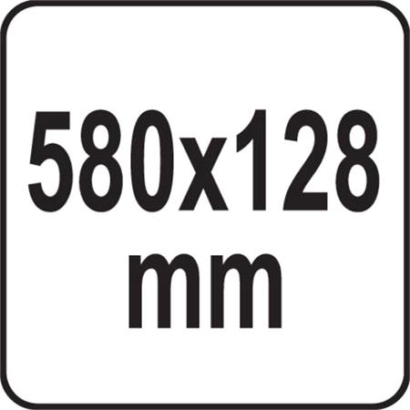 FLOAT, SS STEEL, SMOOTH, 580MM