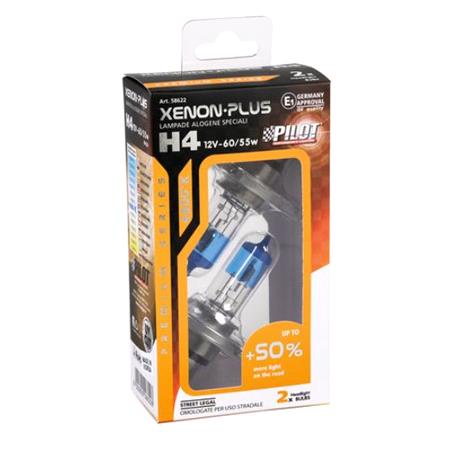 Pilot 50% Brighter H4 Bulb    Twin Pack