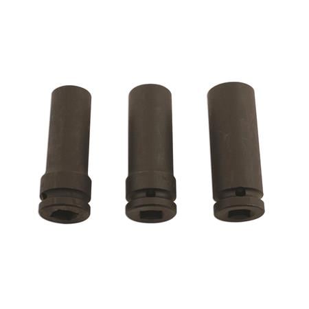 Laser Damaged Wheel Nut Remover   1 2in. Drive   3 Piece