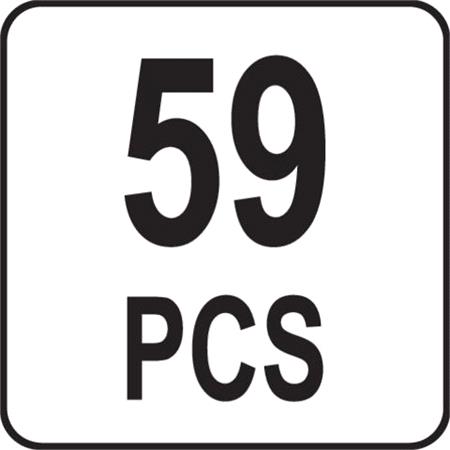 59PC SCREWDRIVER BIT SET