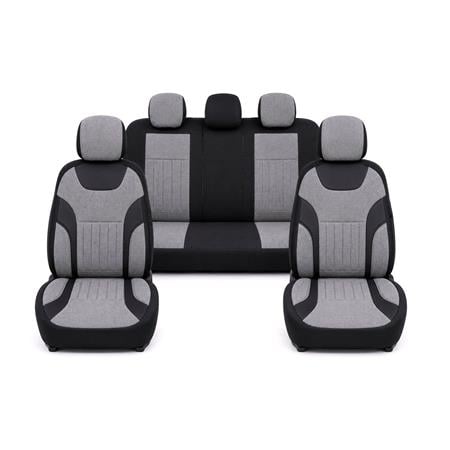 LEADER Style Seat Covers (Light Grey) For Citroen C ZERO 2010 Onwards
