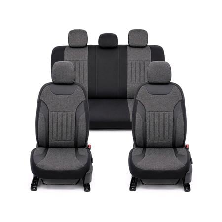 LEADER Style Seat Covers (Dark Grey) For Citroen C ZERO 2010 Onwards