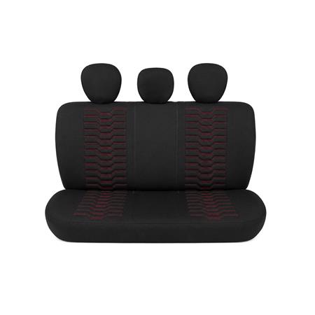 PLATINUM Style Seat Covers (Black/Red) For Citroen C ZERO 2010 Onwards