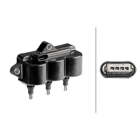 HELLA Ignition Coil   5DA358168 661