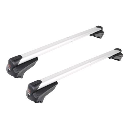 G3 Infinity silver aluminium aero Roof Bars for Volvo V60 2010 Onwards With Solid Rails