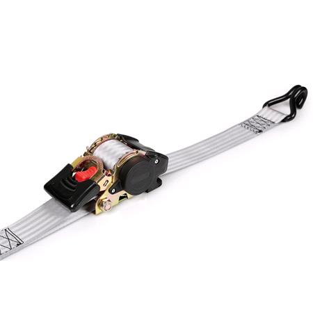 Self retracting heavy duty ratchet tie down    5x300 cm