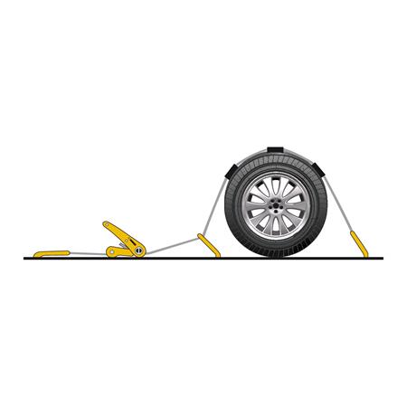 Car transporter ratchet tie down, double “J” hook   3200 Kg   5x250 cm