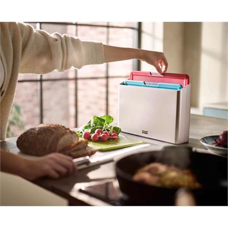 Joseph Joseph Folio Icon 4 Piece Multicolour Chopping Board Set with Chef’s Knife