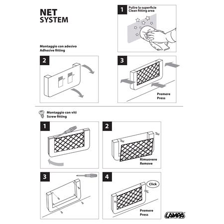 Net Pocket with Rigid Frame