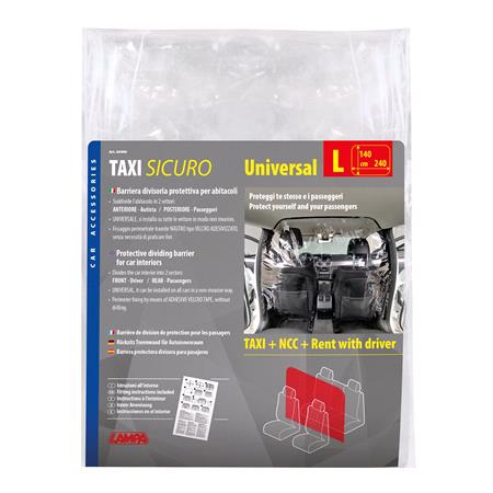 Taxi Sicuro, protective dividing barrier for car interiors   L   240x140 cm