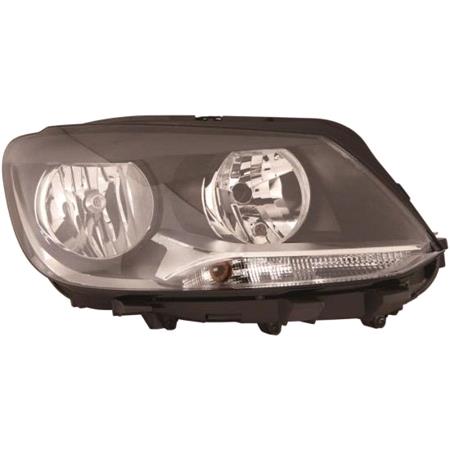 Right Headlamp (Halogen, Takes H7 / H15 Bulbs, Supplied With Motor) for Volkswagen TOURAN 2011 on