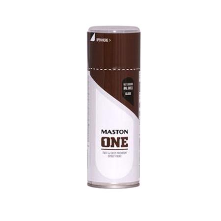 MASTON ONE  GLOSS NUT BROWN 400ML RAL8011