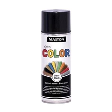 Maston Color   Black Gloss   400ml Spray Paint