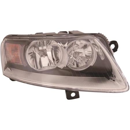 Right Headlamp (Halogen, Takes H7 / H15 Bulbs, Supplied With Motor, Original Equipment) for Audi A6 2009 on