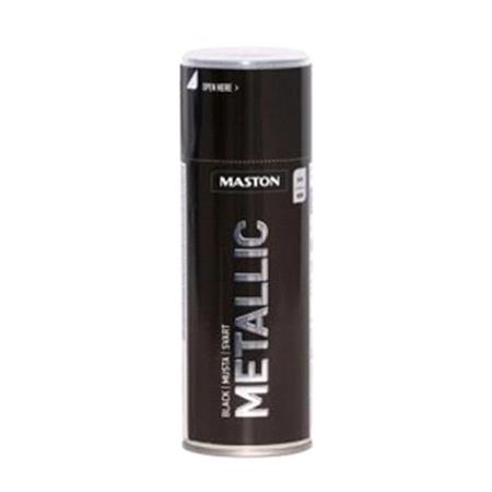 Maston Metallic   Black   400ml Spray Paint