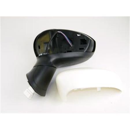 Left Wing Mirror (electric, not heated, primed cover) for FIAT LINEA, 2007 2014