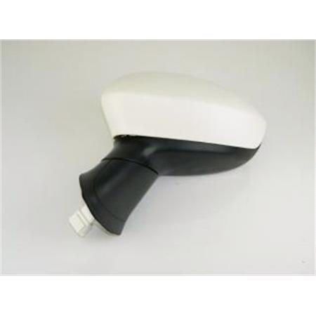 Left Wing Mirror (electric, not heated, primed cover) for FIAT LINEA, 2007 2014