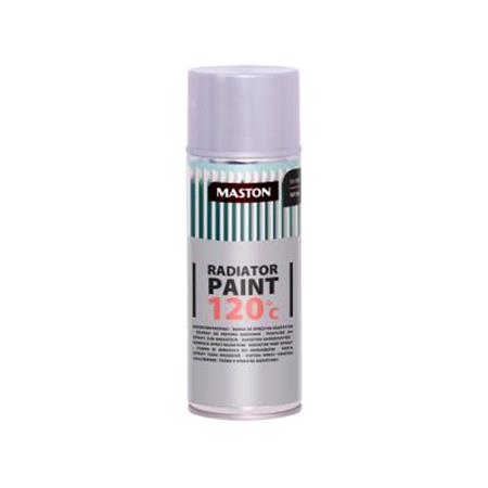 Maston Radiator Paint 120C   Silver Satin   400ml Spray