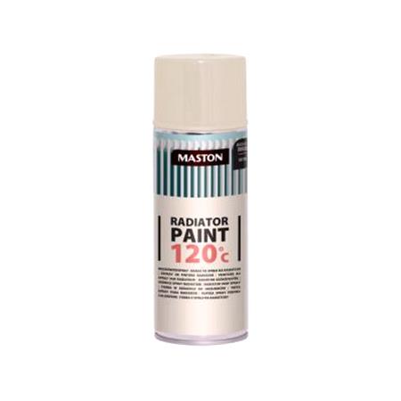 Maston Radiator Paint 120C   Magnolia Gloss   400ml Spray