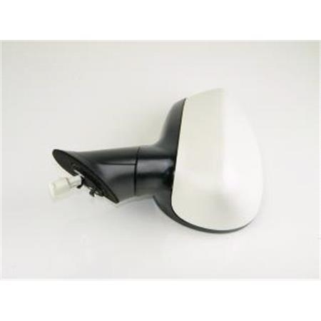 Right Wing Mirror (electric, not heated, primed cover) for FIAT LINEA, 2007 2014